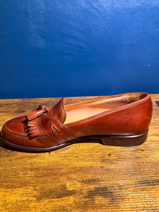 Camper Cognac Leather Tassel Kiltie Loafers main image 5
